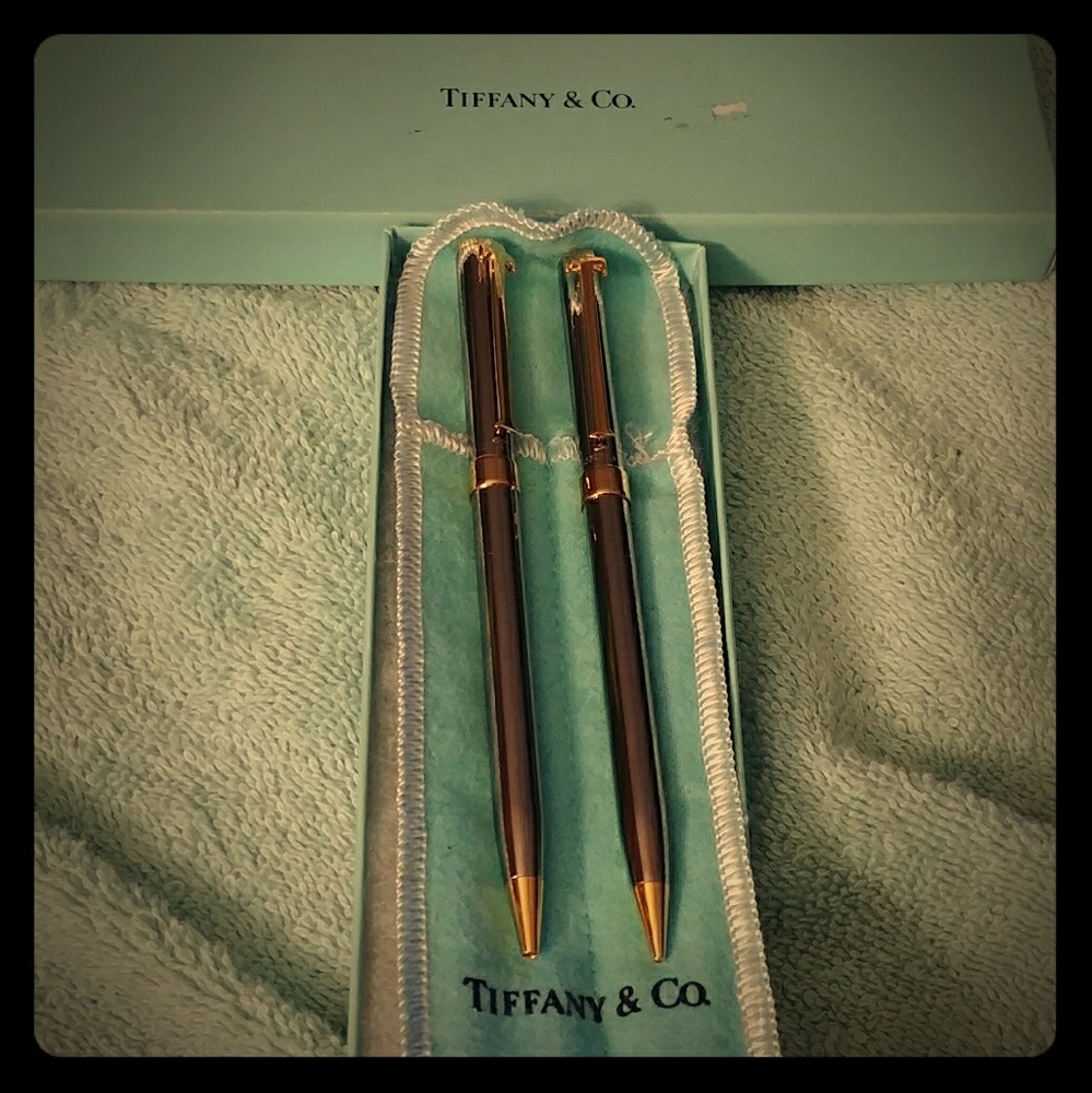 Tiffany & Co 1979 T-clip pen and mechanical pencil